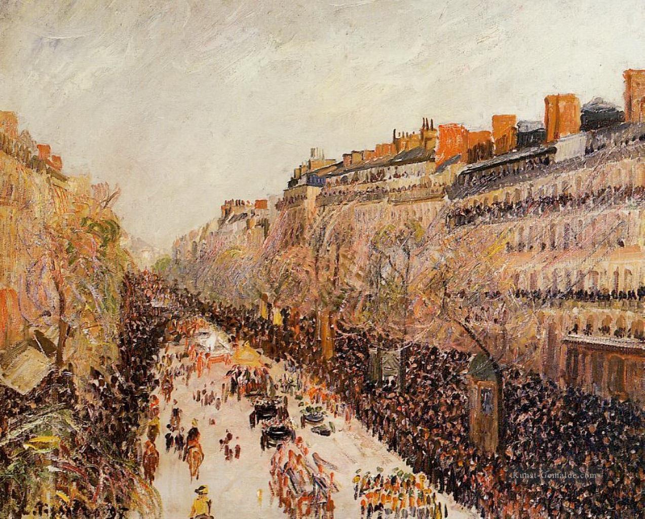Mardi Gras auf den Boulevards 1897 Camille Pissarro Pariser Ölgemälde